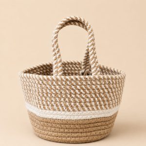 V Basket With Handles